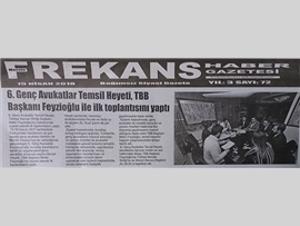 BASINDA BAROMUZ (6. Genç Avukatlar Temsil Heyeti Feyzioğlu ile İlk Toplantısını Yaptı)
