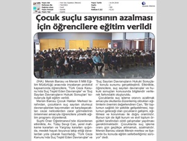 BASINDA BAROMUZ (Öğrencilere Suç Sayılan Davranışlar Eğitimi)