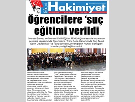 BASINDA BAROMUZ (Öğrencilere Suç Sayılan Davranışlar Eğitimi)