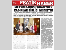 BASINDA BAROMUZ (Mersin Barosu ve Türk Kadınlar Birliği El Ele Verdi)