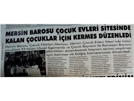 Çocuk Hakları Merkezi kermes düzenledi