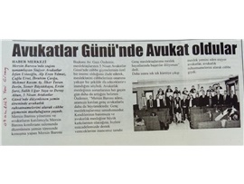 Avukatlar Günü'nde avukat oldular