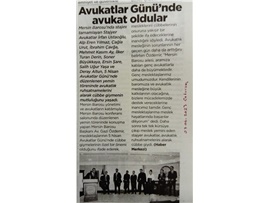 Avukatlar Günü'nde avukat oldular