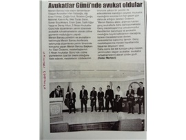Avukatlar Günü'nde avukat oldular