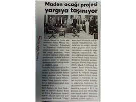 Maden ocağı projesi yargıya taşınıyor