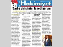 BASINDA BAROMUZ  -BARO BAŞKANIMIZIN 15 TEMMUZ BASIN AÇIKLAMASI-