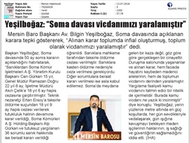 BASINDA BAROMUZ (Soma Davası Vicdanımızı Yaralamıştır)