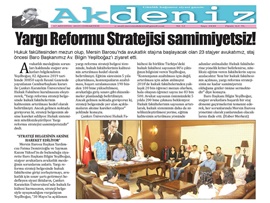 BASINDA BAROMUZ (Yeşilboğaz, "Yargı Reformu Stratejisi Samimiyetsiz")