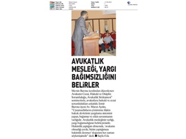 BASINDA BAROMUZ (Avukatlara Hukuki ve Cezai Sorumlulukları Anlatıldı)