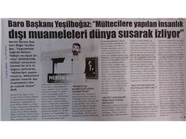 BASINDA BAROMUZ (Mülteci Hakları Semineri Düzenlendi)