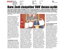 BASINDA BAROMUZ (Mersin Barosu cinayet ihalesi için dava açtı)