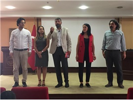STAJ EĞİTİMİNİN İLK DERSİNİ BARO BAŞKANIMIZ AV. BİLGİN YEŞİLBOĞAZ VERDİ