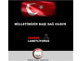 TERÖRÜ LANETLİYORUZ