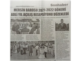 Mersin Barosu adli yıl açılış resepsiyonu düzenledi