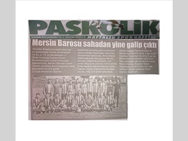 BASINDA BAROMUZ (Mersin Barosu Sahadan Galip Çıktı)