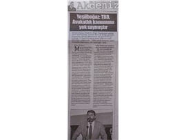 BASINDA BAROMUZ (Yeşilboğaz, "TBB, Avukatlık Kanununu Yok Saymıştır")