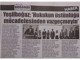 BASINDA BAROMUZ (Yeşilboğaz; "Hukukun Üstünlüğü Mücadelesinden Vazgeçmeyin")