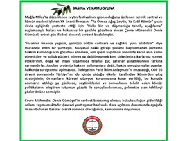 Barolarımızdan Deniz Gümüşel'e destek: "Yanında olacağız"