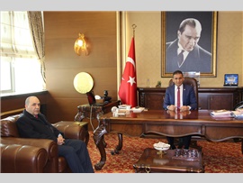 ZİYARET- Ceza İnfaz Kurumu Müdürü Sayın;Kazım KAYA, Başkanımızı makamında ziyaret etti