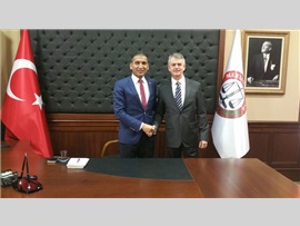 ZİYARET- Kanada'nın Türkiye Büyükelçisi ve meslektaşımız Chris Cooter, Başkanımızı Makamında Ziyaret Etti