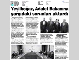 BASINDA BAROMUZ (Baro Başkanımız Yargıdaki Sorunları Adalet Bakanı'na Aktardı)