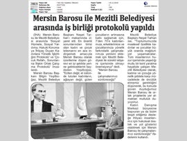 BASINDA BAROMUZ (Yeşilboğaz'dan Mezitli Bld. Bşk. Neşet Tarhan'a Ziyaret)