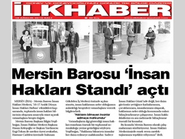 BASINDA BAROMUZ (Mersin Barosu İnsan Hakları Standı Açtı)
