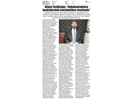 BASINDA BAROMUZ (Başkanımız Yeşilboğaz'dan "Marjinal" eleştirisine yanıt)