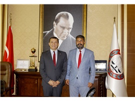YENİŞEHİR BELEDİYE BAŞKANI ABDULLAH ÖZYİĞİT, BAŞKANIMIZ AV. BİLGİN YEŞİLBOĞAZ’I ZİYARET ETTİ
