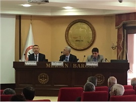 Baro Başkanımız Av.Ali ER, Baromuzun düzenlemiş olduğu Seminere katıldı.