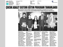 BASINDA BAROMUZ ("Çocuk Adalet Sistemi Ciddi Değişimden Geçmeli")