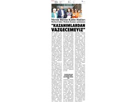 "Medeni Kanun'un kazanımlarından vazgeçemeyiz"