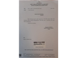 MERSİN ADALET KOMİSYONU BAŞKANLIĞININ, MERSİN BAROSU STJ. AVUKATLARI İLE İLGİLİ İZİN KARARI