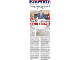 BASINDA BAROMUZ (Başkanımızın Yayın Yasağı ile İlgili Mahkeme Kararı Hakkında Açıklama)