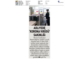 BASINDA BAROMUZ (Mersin Adiyesi'nde Korona Virüs Sakinliği)