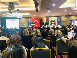 ADANA BAROSU’NUN “KADINA YÖNELİK ŞİDDETLE MÜCADELE” KONULU ÇALIŞTAYINA KATILDIK