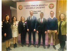 ADANA BAROSU’NUN “KADINA YÖNELİK ŞİDDETLE MÜCADELE” KONULU ÇALIŞTAYINA KATILDIK