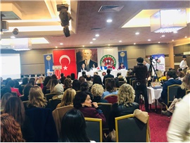 ADANA BAROSU’NUN “KADINA YÖNELİK ŞİDDETLE MÜCADELE” KONULU ÇALIŞTAYINA KATILDIK