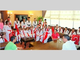 ZİYARET-Mersin Gençlik Hizmetleri ve Spor İl Müdürlüğü Tekvando Takımı
