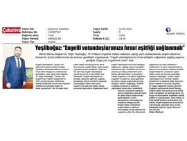 Başkanımız Yeşilboğaz'dan Dünya Engelliler Günü Mesajı