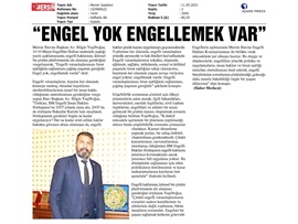 Başkanımız Yeşilboğaz'dan Dünya Engelliler Günü Mesajı