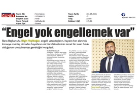 Başkanımız Yeşilboğaz'dan Dünya Engelliler Günü Mesajı