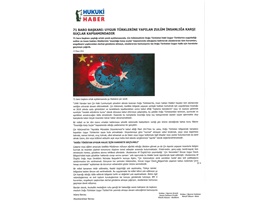 Baro Başkanları Uygur Türklerine yapılan zulmü kınadı