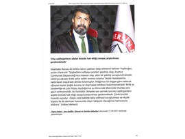 Başkanımız Yeşilboğaz'dan ırkçı saldırıya tepki