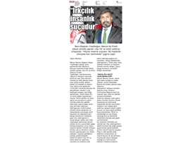 Başkanımız Yeşilboğaz'dan ırkçı saldırıya tepki