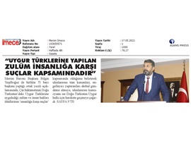 Baro Başkanları Uygur Türklerine yapılan zulmü kınadı