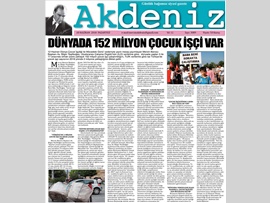 BASINDA BAROMUZ (Baro Bşk. Yeşilboğaz: "Dünyada 152 Milyon Çocuk İşçi Var")