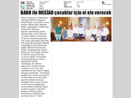 BASINDA BAROMUZ (Mersin Barosu ile MESİAD Çocuklar İçin El Ele Verecek)