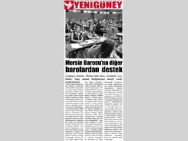 BASINDA BAROMUZ (Nafaka Düzenlemesi İptal Kampanyasına Barolardan Destek)