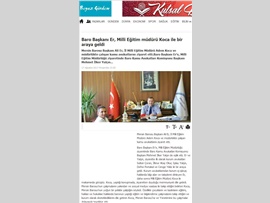 BASINDA BARO (Milli Eğitim Müdürlüğü ziyareti) 18.08.2017